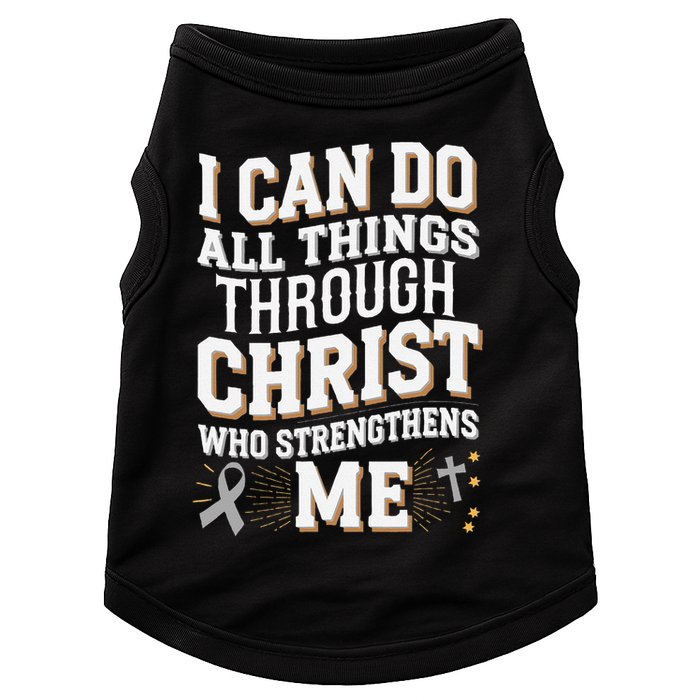 Can Do All Things Through Christ Asthma Awareness Doggie Tank