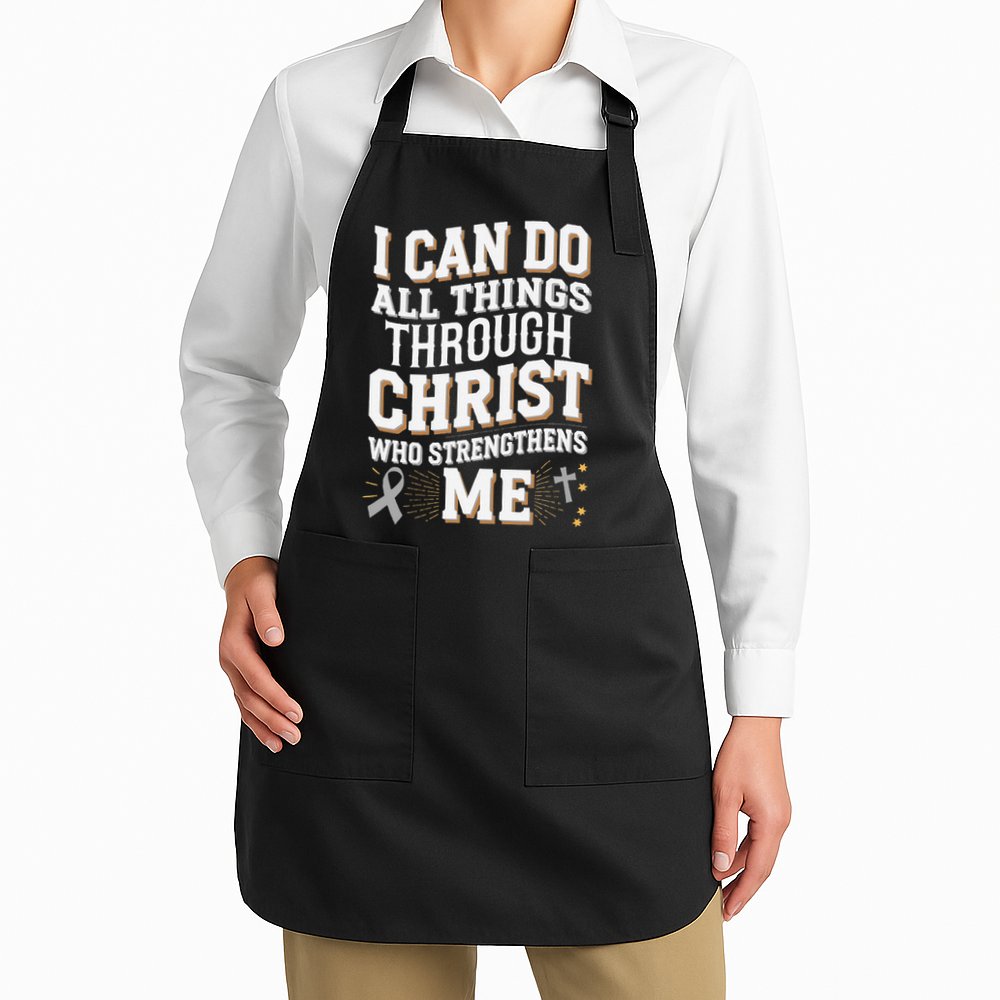 Can Do All Things Through Christ Asthma Awareness Apron