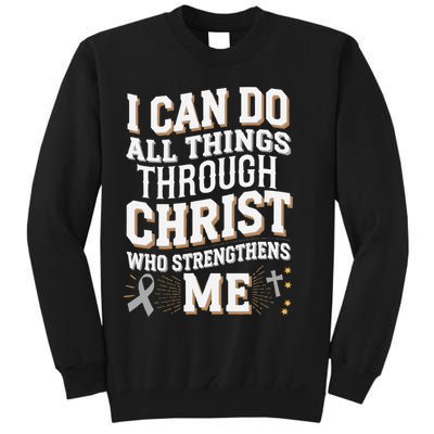 Can Do All Things Through Christ Asthma Awareness Sweatshirt