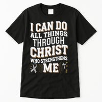Can Do All Things Through Christ Asthma Awareness Tall T-Shirt