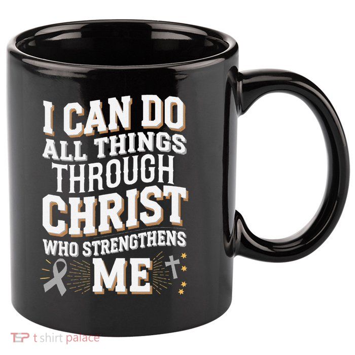 Can Do All Things Through Christ Asthma Awareness 11oz C Handle Ceramic Mug