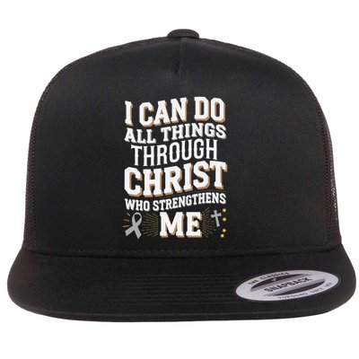 Can Do All Things Through Christ Asthma Awareness Flatbill Hat