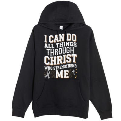 Can Do All Things Through Christ Asthma Awareness Premium Pullover Hoodie