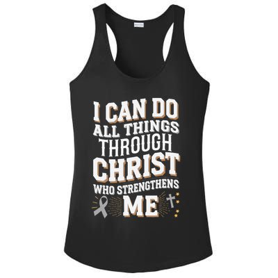 Can Do All Things Through Christ Asthma Awareness Ladies PosiCharge Competitor Racerback Tank