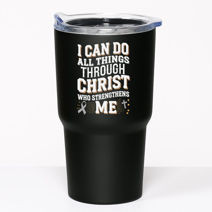 Can Do All Things Through Christ Asthma Awareness Tumbler