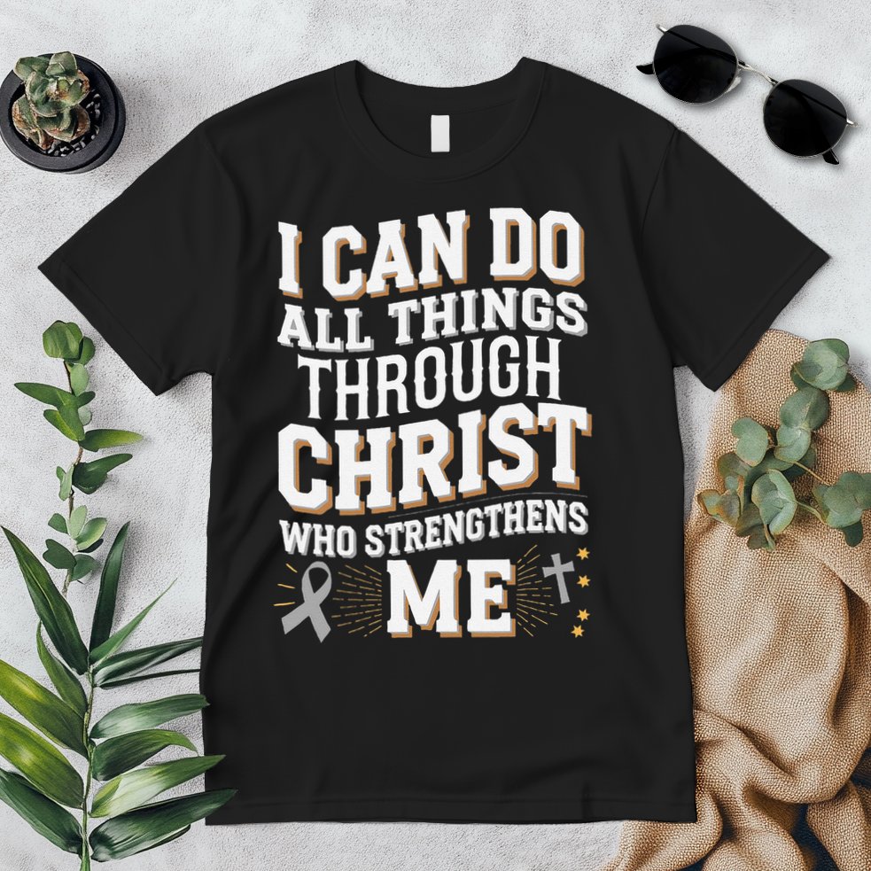 Can Do All Things Through Christ Asthma Awareness Premium T-Shirt