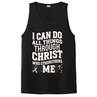 Can Do All Things Through Christ Asthma Awareness PosiCharge Competitor Tank