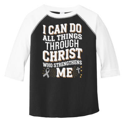 Can Do All Things Through Christ Asthma Awareness Toddler Fine Jersey T-Shirt