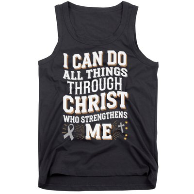Can Do All Things Through Christ Asthma Awareness Tank Top
