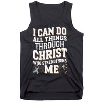 Can Do All Things Through Christ Asthma Awareness Tank Top