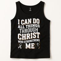 Can Do All Things Through Christ Asthma Awareness Tank Top