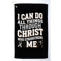 Can Do All Things Through Christ Asthma Awareness Golf Towel