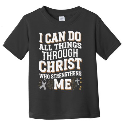 Can Do All Things Through Christ Asthma Awareness Toddler T-Shirt