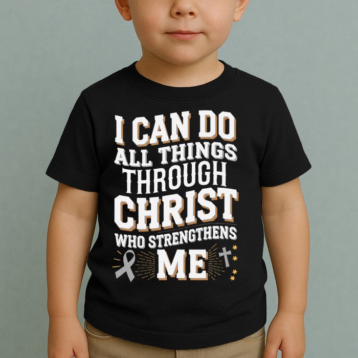 Can Do All Things Through Christ Asthma Awareness Toddler T-Shirt