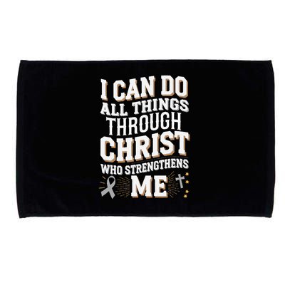 Can Do All Things Through Christ Asthma Awareness Microfiber Hand Towel