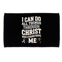 Can Do All Things Through Christ Asthma Awareness Microfiber Hand Towel