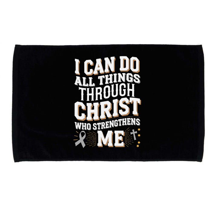 Can Do All Things Through Christ Asthma Awareness Microfiber Hand Towel