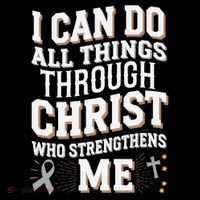 Can Do All Things Through Christ Asthma Awareness Wool Snapback Cap