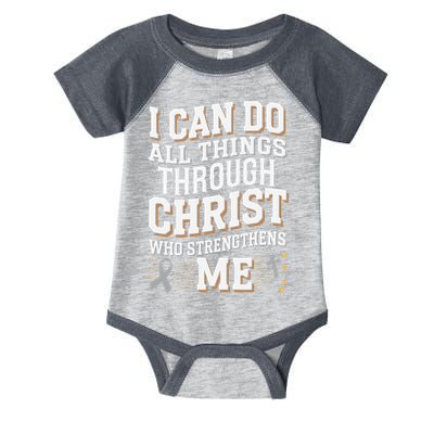 Can Do All Things Through Christ Asthma Awareness Infant Baby Jersey Bodysuit