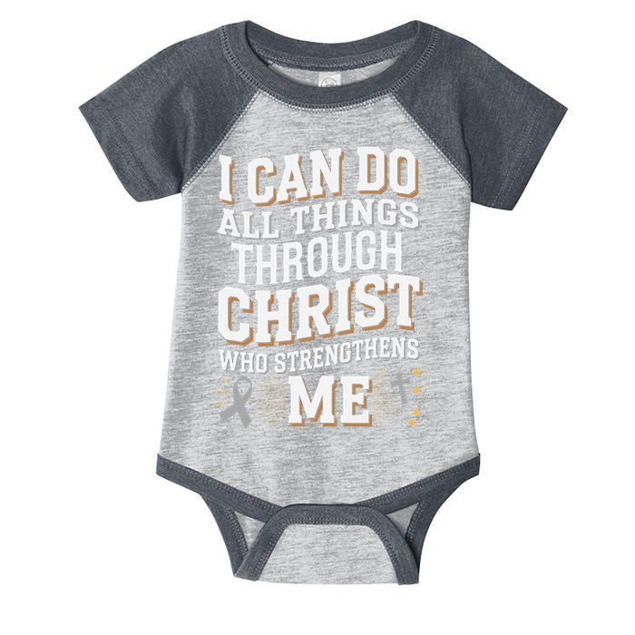 Can Do All Things Through Christ Asthma Awareness Infant Baby Jersey Bodysuit