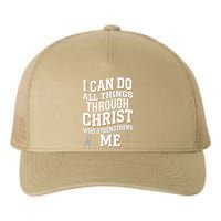 Can Do All Things Through Christ Asthma Awareness Yupoong Adult 5-Panel Trucker Hat