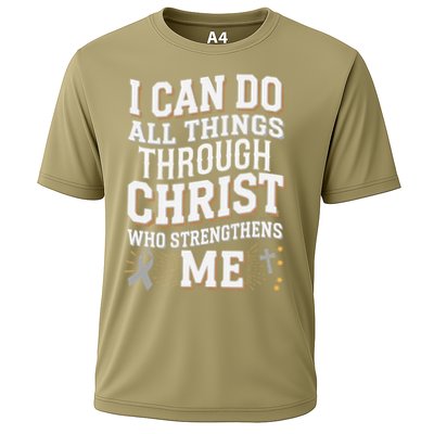 Can Do All Things Through Christ Asthma Awareness Performance Shirt