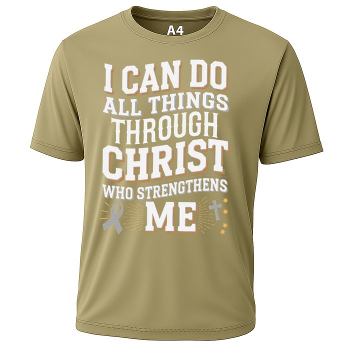 Can Do All Things Through Christ Asthma Awareness Performance Shirt
