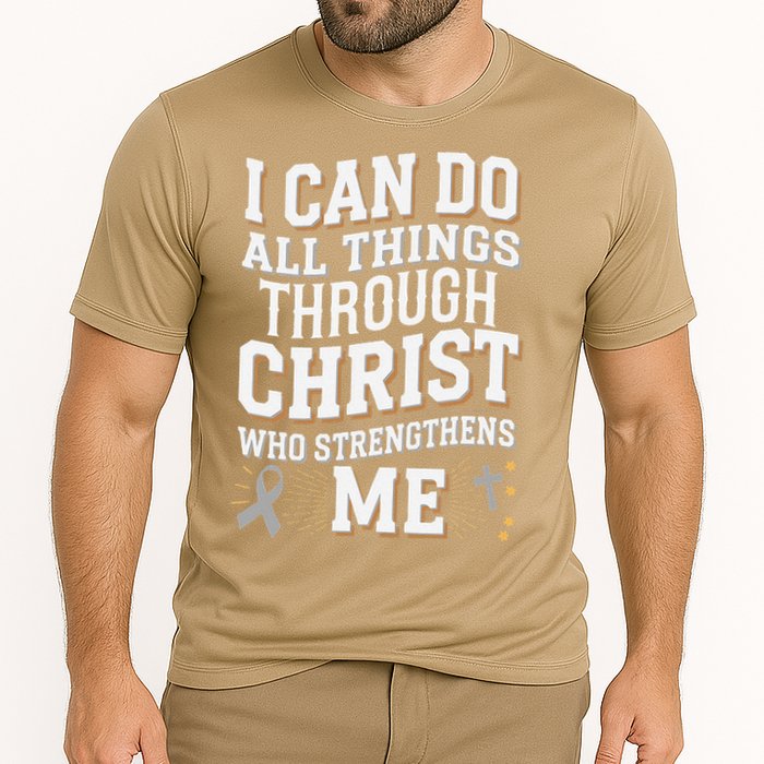 Can Do All Things Through Christ Asthma Awareness Performance Shirt