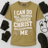 Can Do All Things Through Christ Asthma Awareness Performance Shirt