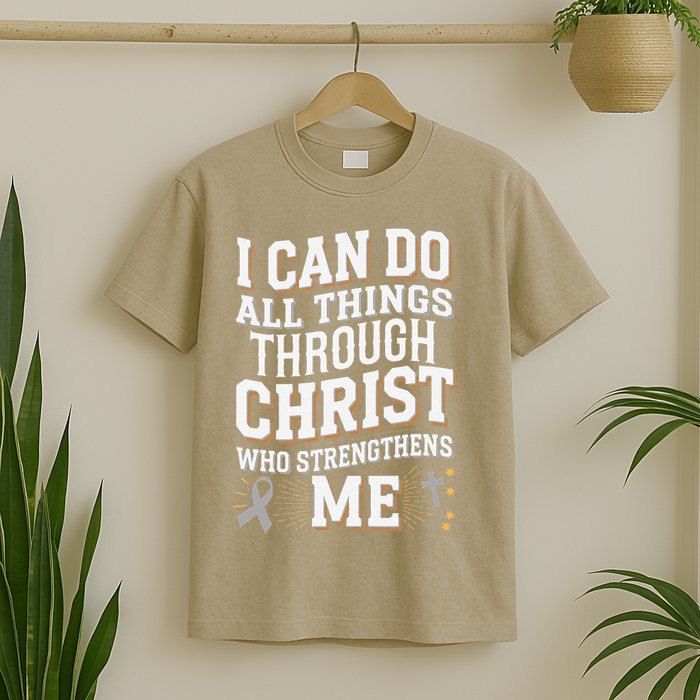 Can Do All Things Through Christ Asthma Awareness T-Shirt