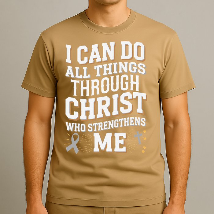 Can Do All Things Through Christ Asthma Awareness T-Shirt