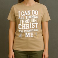 Can Do All Things Through Christ Asthma Awareness T-Shirt