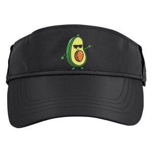 Cute Dancing Avocado Guacamole Avocado Graphics Adult Drive Performance Visor