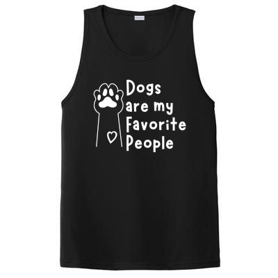 Cute Dogs Are My Favorite People For Puppy Paw Lovers Gift PosiCharge Competitor Tank