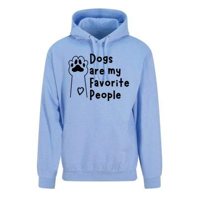 Cute Dogs Are My Favorite People For Puppy Paw Lovers Gift Unisex Surf Hoodie