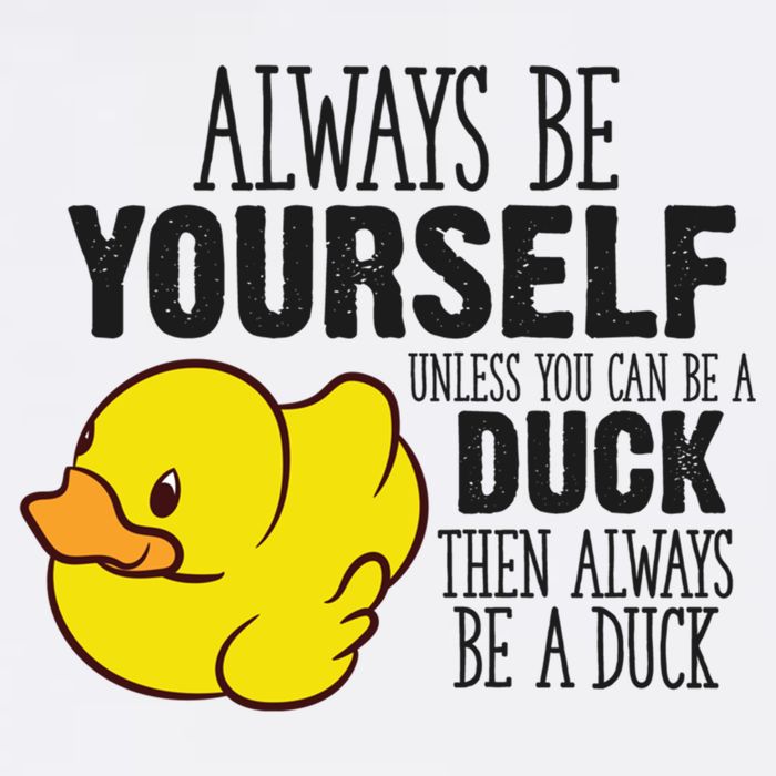 Cute Duck Always Be Yourself Unless You Can Be A Duck Gift Baby Bodysuit