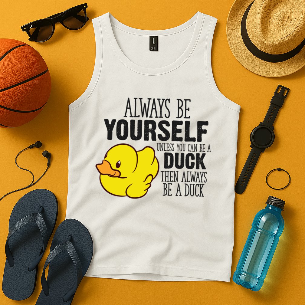 Cute Duck Always Be Yourself Unless You Can Be A Duck Gift Tank Top