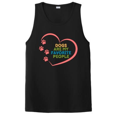 Cute Dogs Are My Favorite People For Puppy Paw Lovers Great Gift PosiCharge Competitor Tank