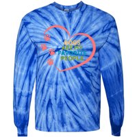 Cute Dogs Are My Favorite People For Puppy Paw Lovers Great Gift Tie-Dye Long Sleeve Shirt