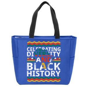 Celebrating Diversity And Black History African Americans Gift Zip Tote Bag