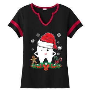 Christmas Dental Assistant Dentist Santa Thooth Advent Gift Cute Gift Ladies Halftime Notch Neck Tee