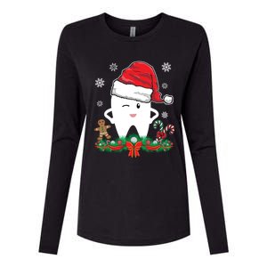 Christmas Dental Assistant Dentist Santa Thooth Advent Gift Cute Gift Womens Cotton Relaxed Long Sleeve T-Shirt