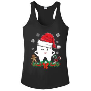 Christmas Dental Assistant Dentist Santa Thooth Advent Gift Cute Gift Ladies PosiCharge Competitor Racerback Tank