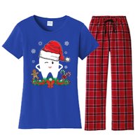 Christmas Dental Assistant Dentist Santa Thooth Advent Gift Cute Gift Women's Flannel Pajama Set