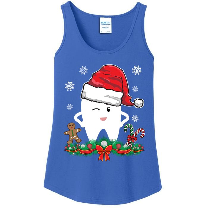 Christmas Dental Assistant Dentist Santa Thooth Advent Gift Cute Gift Ladies Essential Tank