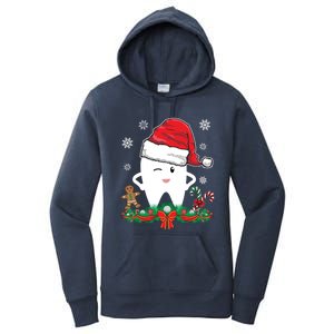 Christmas Dental Assistant Dentist Santa Thooth Advent Gift Cute Gift Women's Pullover Hoodie