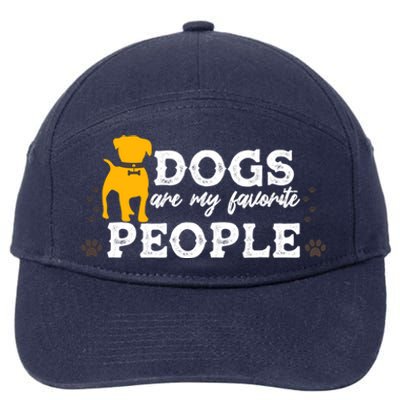 Cute Dogs Are My Favorite People Gift 7-Panel Snapback Hat