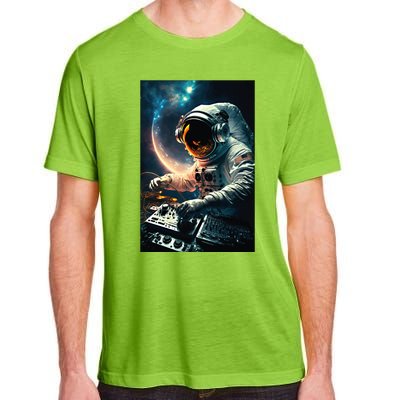 Cosmic Dj Astronaut Djing In Space And Graphic Gift Adult ChromaSoft Performance T-Shirt