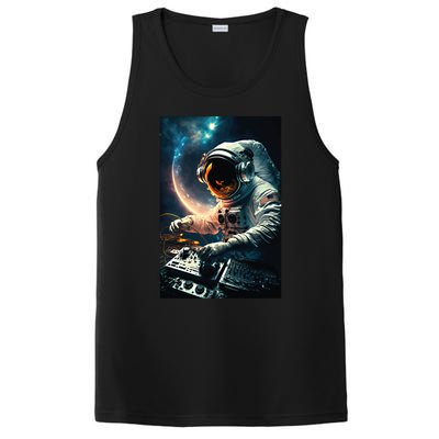 Cosmic Dj Astronaut Djing In Space And Graphic Gift PosiCharge Competitor Tank