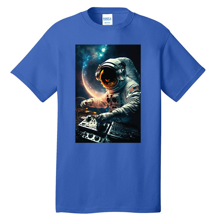 Cosmic Dj Astronaut Djing In Space And Graphic Gift Tall T-Shirt